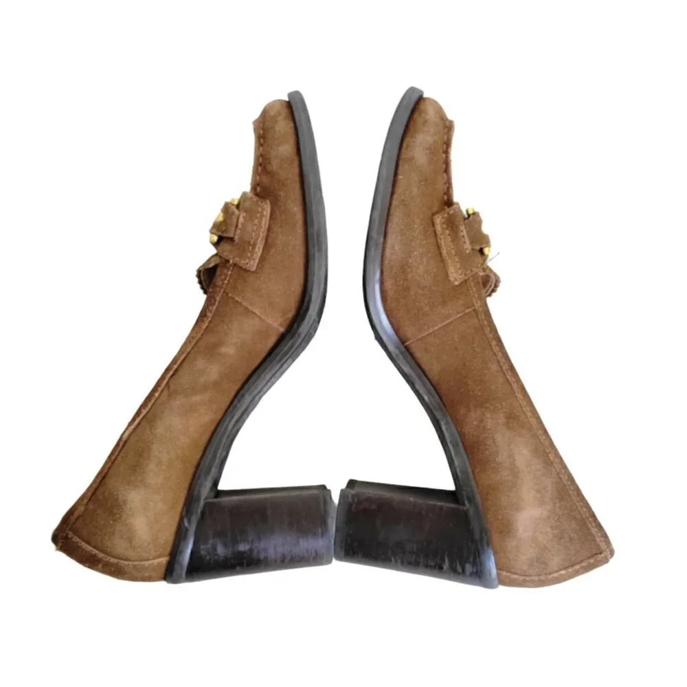 Franco Sarto Suede Loafer Pumps Size 7M